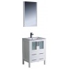 Fresca Torino 24" White Modern Bathroom Vanity w/ Integrated Sink