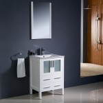 Fresca Torino 24" White Modern Bathroom Vanity w/ Integrated Sink