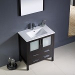 Fresca Torino 30" Espresso Modern Bathroom Vanity w/ Integrated Sink