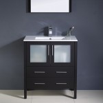 Fresca Torino 30" Espresso Modern Bathroom Vanity w/ Integrated Sink