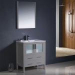 Fresca Torino 30" Gray Modern Bathroom Vanity w/ Integrated Sink