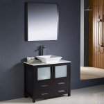 Fresca Torino 36" Espresso Modern Bathroom Vanity w/ Vessel Sink