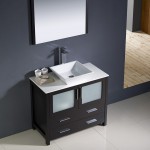 Fresca Torino 36" Espresso Modern Bathroom Vanity w/ Vessel Sink