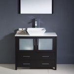 Fresca Torino 36" Espresso Modern Bathroom Vanity w/ Vessel Sink