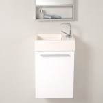 Fresca Pulito 16" Small White Modern Bathroom Vanity w/ Tall Mirror