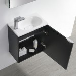 Fresca Valencia 20" Black Wall Hung Modern Bathroom Vanity w/ Medicine Cabinet