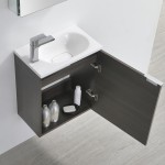 Valencia 20" Gray Oak Wall Hung Modern Bathroom Vanity w/ Medicine Cabinet