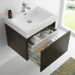 Fresca Nano 24" Gray Oak Modern Bathroom Vanity w/ Medicine Cabinet