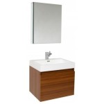 Fresca Nano 24" Teak Modern Bathroom Vanity w/ Medicine Cabinet