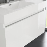 Fresca Mezzo 36" White Wall Hung Modern Bathroom Vanity w/ Medicine Cabinet