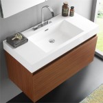 Fresca Mezzo 39" Teak Modern Bathroom Vanity w/ Medicine Cabinet