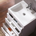 Fresca Livello 24" White Modern Bathroom Vanity w/ Medicine Cabinet