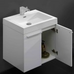 Fresca Alto 23" White Modern Bathroom Vanity w/ Medicine Cabinet