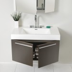 Fresca Vista 36" Gray Oak Modern Bathroom Vanity w/ Medicine Cabinet