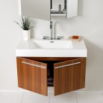 Fresca Vista 36" Teak Modern Bathroom Vanity w/ Medicine Cabinet