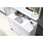 Fresca Allier 48" White Modern Bathroom Vanity w/ Mirror