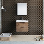 Fresca Tuscany 24" Rosewood Wall Hung Modern Bathroom Vanity w/ Medicine Cabinet