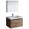 Fresca Tuscany 32" Rosewood Wall Hung Modern Bathroom Vanity w/ Medicine Cabinet