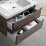 Fresca Tuscany 32" Rosewood Wall Hung Modern Bathroom Vanity w/ Medicine Cabinet