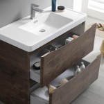 Tuscany 40" Rosewood Free Standing Modern Bathroom Vanity w/ Medicine Cabinet