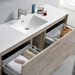 Catania 60 Wood Wall Hung Single Sink Bathroom Vanity w/ Medicine Cabinet