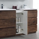 60 Rosewood Free Standing Dbl Sink Bathroom Vanity, Medicine Cabinet