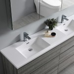 72 Gray Free Standing Dbl Sink Bathroom Vanity, Medicine Cabinet, FVN93-3636HA-D
