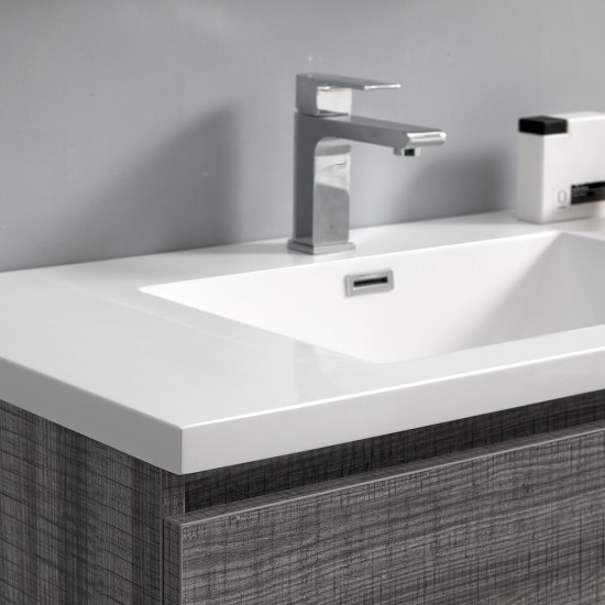 72 Gray Free Standing Dbl Sink Bathroom Vanity, Medicine Cabinet, FVN93-3636HA-D