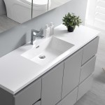60 Gray Free Standing Single Sink Modern Bathroom Vanity w/ Medicine Cabinet