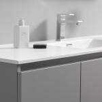 60 Gray Free Standing Single Sink Modern Bathroom Vanity w/ Medicine Cabinet