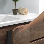 60 Rosewood Free Standing Single Sink Modern Bathroom Vanity w/ Medicine Cabinet