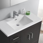 Imperia 36 Dark Gray Oak Free Standing Bathroom Vanity w/ Medicine Cabinet- Left