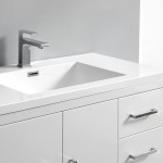 Imperia 36 White Free Standing Bathroom Vanity w/ Medicine Cabinet - Right