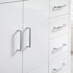 Imperia 36 White Free Standing Bathroom Vanity w/ Medicine Cabinet - Right