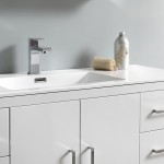 Imperia 48 Glossy White Free Standing Modern Bathroom Vanity w/ Medicine Cabinet