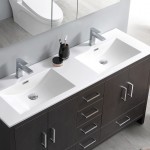 Imperia 60 Dark Gray Free Standing DBL Sink Bathroom Vanity w/ Medicine Cabinet