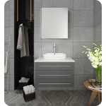 FVN6183GR-VSL Modello 32 Gray Wall Hung Bathroom Vanity with Medicine Cabinet