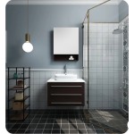 FVN6183ES-VSL Modello 32 Espresso Wall Hung Bathroom Vanity & Medicine Cabinet