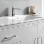 Imperia 60 White Free Standing Modern Bathroom Cabinet w/ Integrated Single Sink