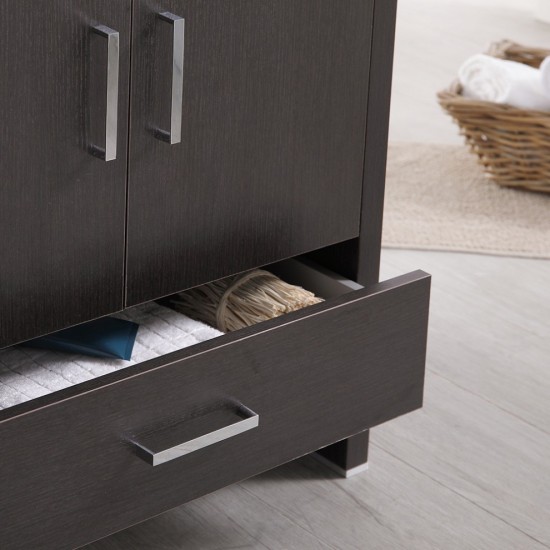Imperia 30 Dark Gray Oak Free Standing Bathroom Cabinet w/ Integrated Sink