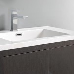 Imperia 30 Dark Gray Oak Free Standing Bathroom Cabinet w/ Integrated Sink