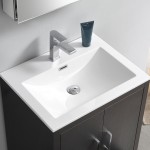 Imperia 24 Dark Gray Oak Free Standing Bathroom Cabinet w/ Integrated Sink