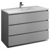 Fresca Lazzaro 48" Gray Free Standing Modern Bathroom Cabinet w/ Integrated Sink