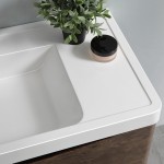 Tuscany 40" Rosewood Free Standing Modern Bathroom Cabinet w/ Integrated Sink
