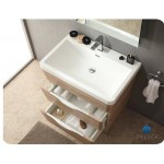 Fresca Milano 32" White Oak Modern Bathroom Cabinet w/ Integrated Sink