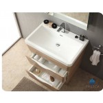 Fresca Milano 32" White Oak Modern Bathroom Cabinet w/ Integrated Sink