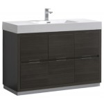 Fresca Valencia 48" Gray Oak Free Standing Modern Bathroom Vanity