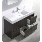 Fresca Valencia 48" Gray Oak Free Standing Modern Bathroom Vanity