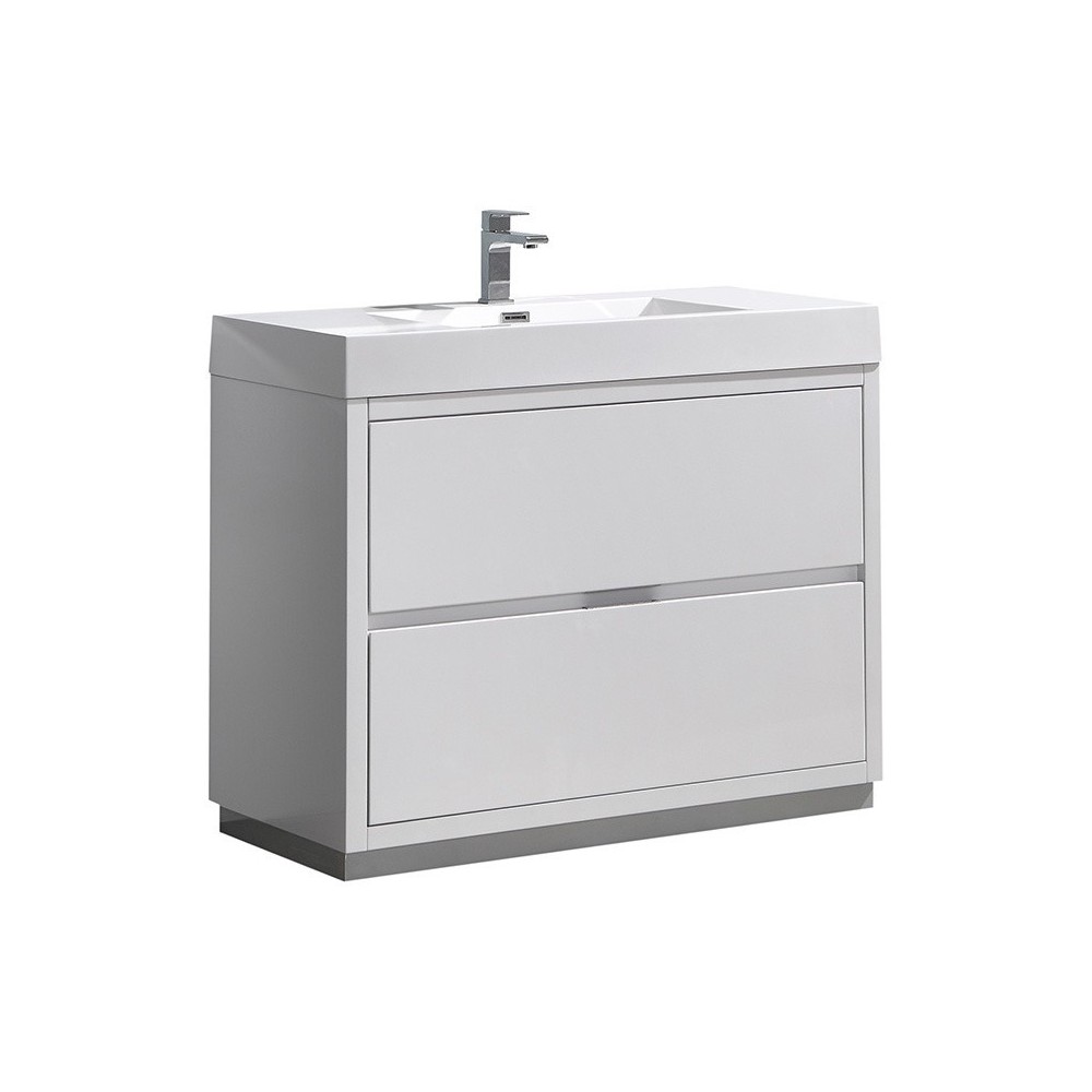 Fresca Valencia 40" Glossy White Free Standing Modern Bathroom Vanity Fresca Valencia 40" Glossy White Free Standing Modern Bathroom Vanity