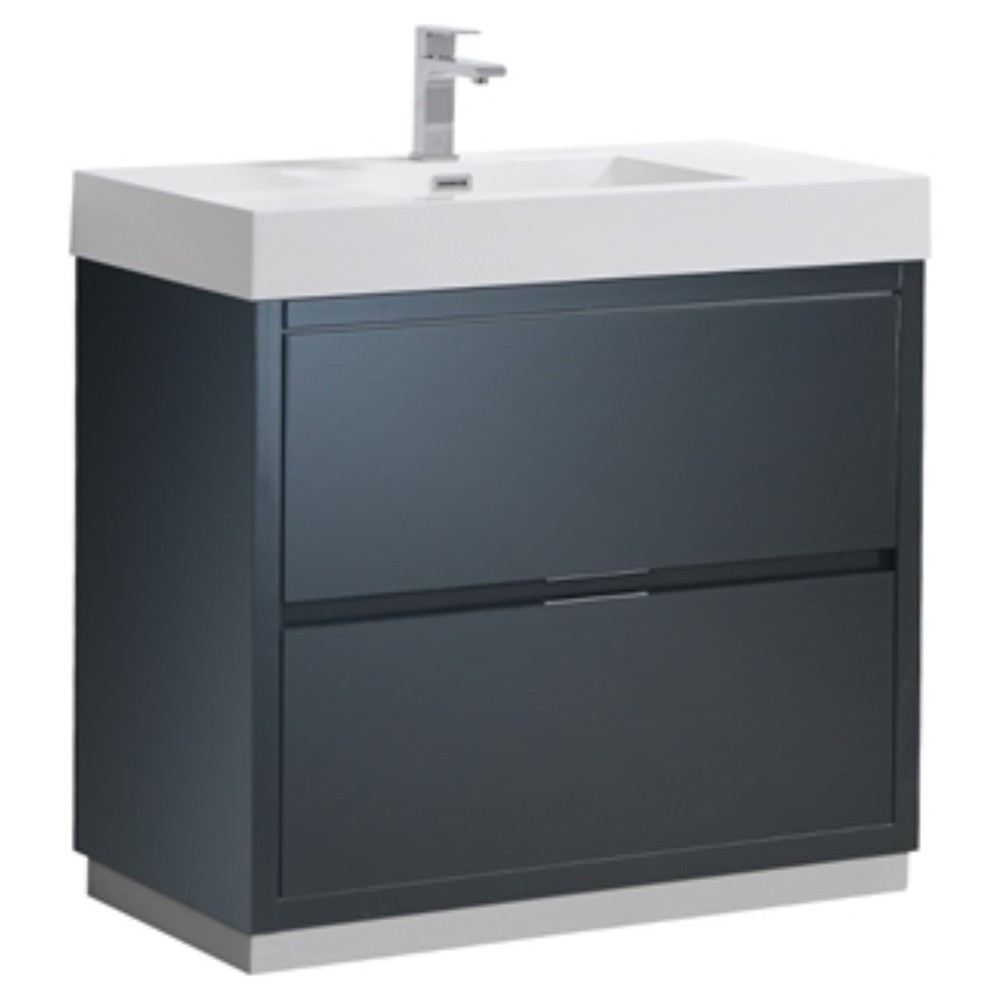 Fresca Valencia 36" Dark Slate Gray Free Standing Modern Bathroom Vanity Fresca Valencia 36" Dark Slate Gray Free Standing Modern Bathroom Vanity